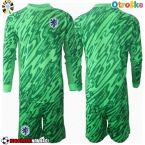 Otroške Nogometnih dresov Nizozemska Vratar Domači EP 2024 Dolgi rokavi (+ hlače)